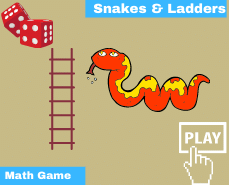 Division snakes and ladders game